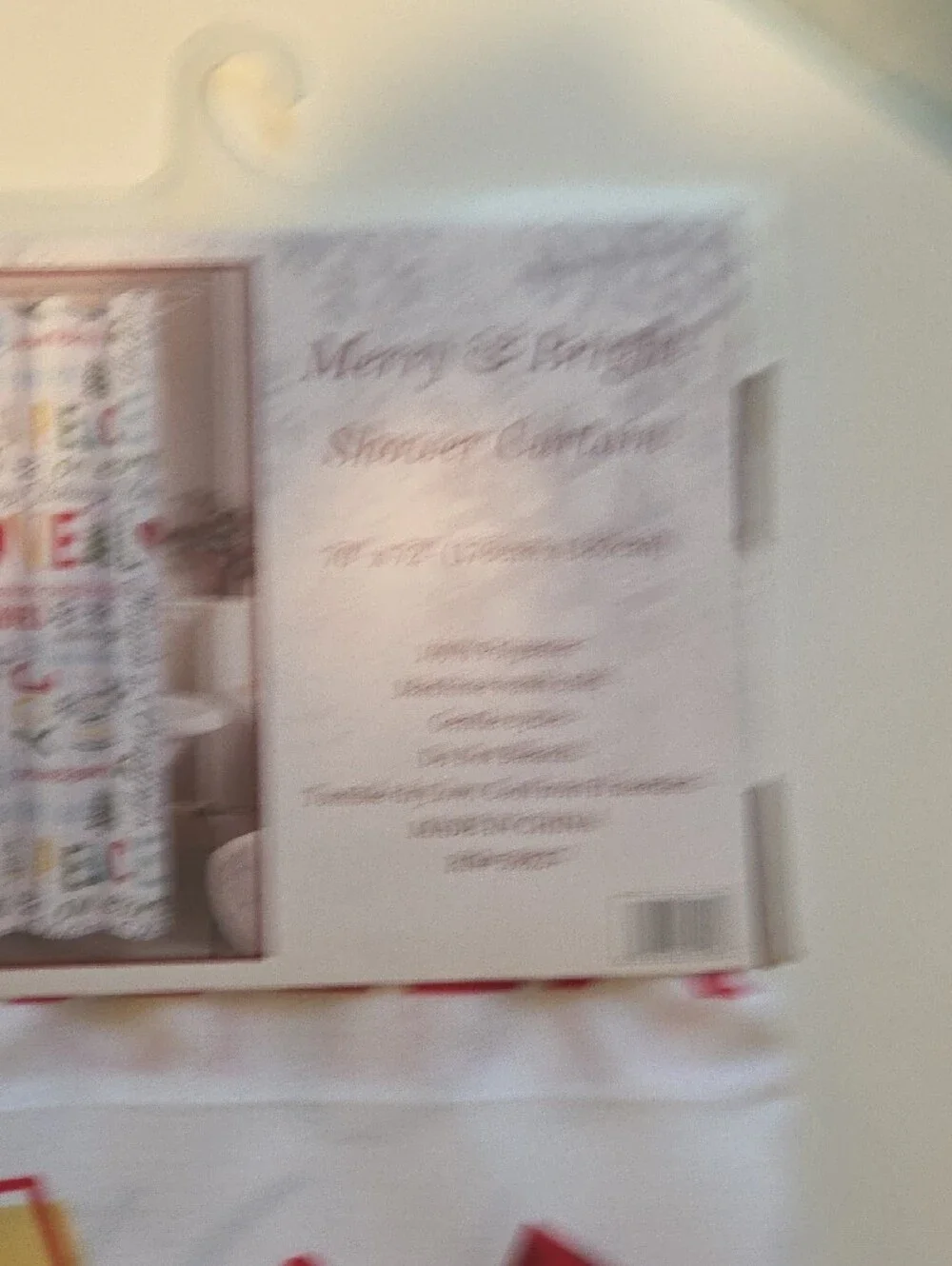 Merry & Bright Holiday Shower Curtain 70x72